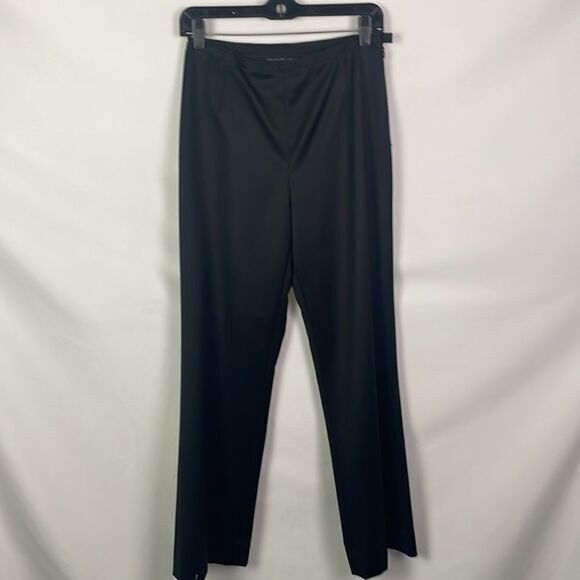 Lafayette 148 Black Flat Front Trousers - Picture 1 of 4